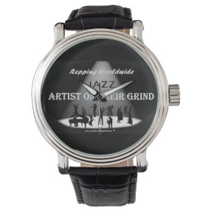 Artista do JAZZ em seu RELÓGIO do VINTAGE dos