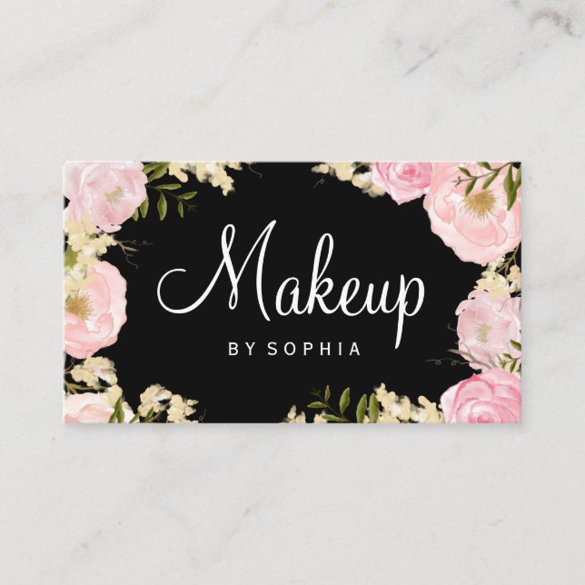 Artista Moderno, Cartão de visita cor-de-rosa (Frente)