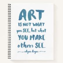 Artista moderno Típica de esboços, citação de Dega