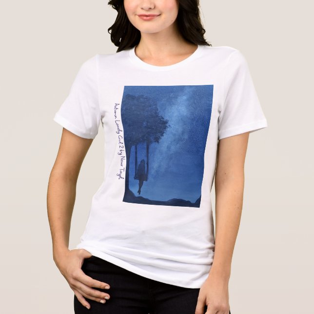Artista Nour Taye T-Shirt do Solitário 2 de outono (Frente)