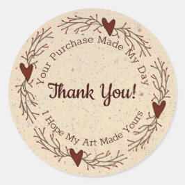 Artista Obrigado Pelo Seu Adesivo De Redondos De C