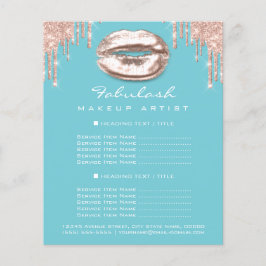 Artista Salon Blue Glitter Flyer Spark Kiss