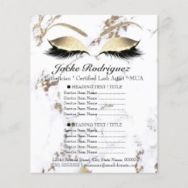 Artista Salon Marble Eye White Price Flyer