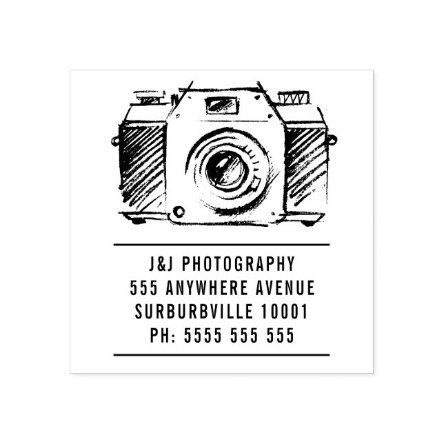 Artista SLR Film Camera Fotografia Carimbo (Impressão)