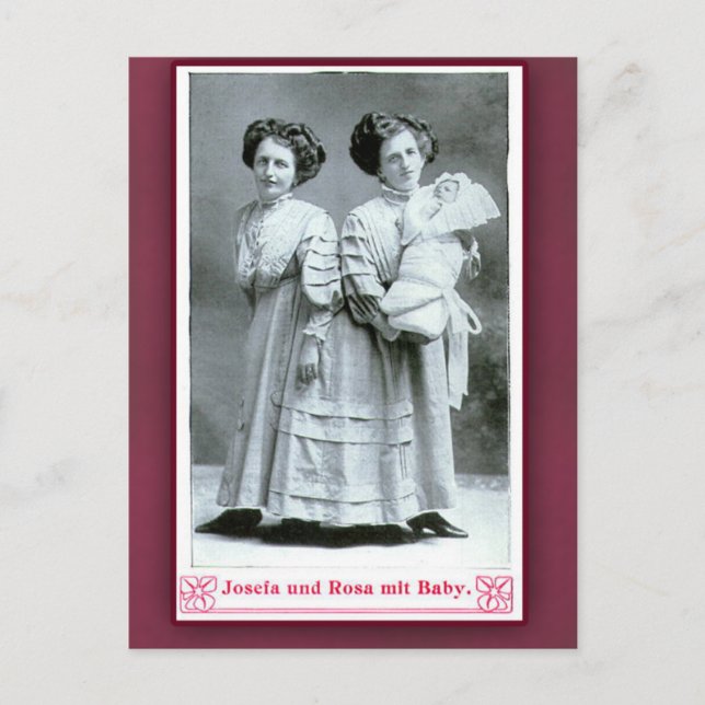 Artistas do Circo Josefa e Rosa em Cartões (Frente)