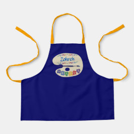 Artistas Palavras Crianças Painting Smock Apron