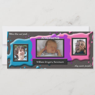 Artistas Rosa e Azul Fazem Anúncio de Nascimento 