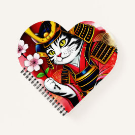 Artistic Samurai Cat Cherry For Journaling & Write
