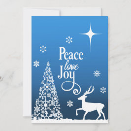 Artistic scene of Peace, Love and Joy personalize