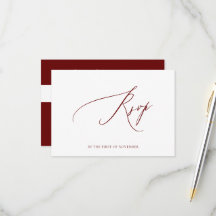 ArtsApp Elegante Resposta Burgundy Luxuosa Caligra