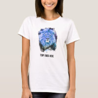 *~* Artsy AP23 Blue Artística LON Pintura T-Shirt