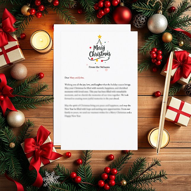 Árvore abstrata minimalista Feliz Natal (Criador carregado)