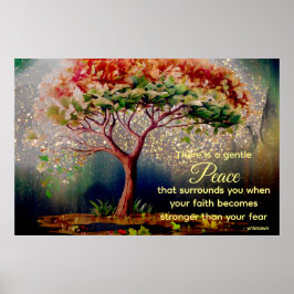 *~* Árvore artística AP81 Peace Faith Cote Poster
