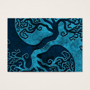Árvore azul de Yin Yang, cheio