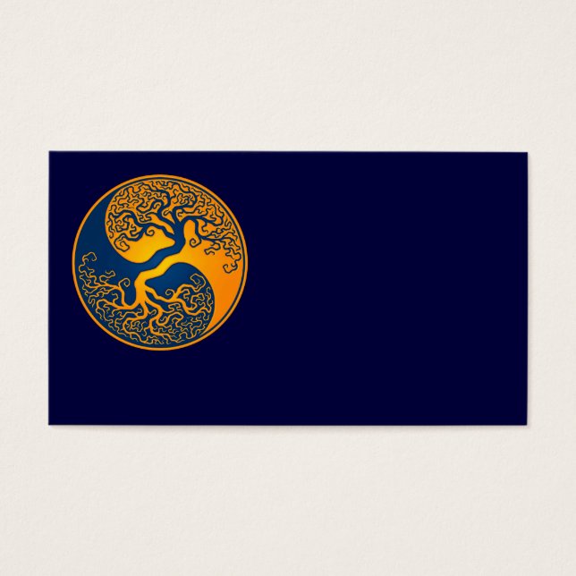 Árvore Azul e Amarela da Vida Yin Yang (Frente)