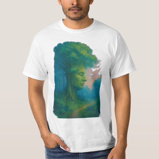 Árvore básica de camiseta masculina de tranquilida (Frente)