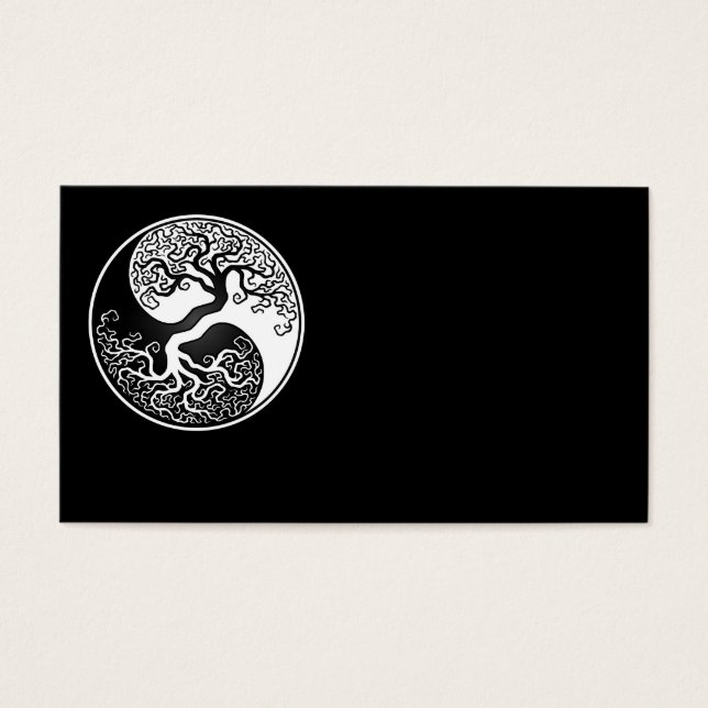 Árvore branca e negra da vida Yin Yang (Frente)