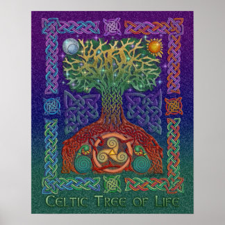 Árvore Celta do Poster da Vida Impressão