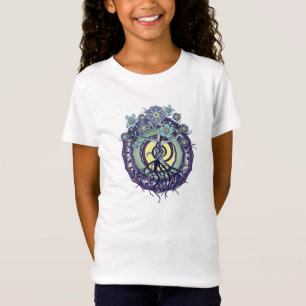 Árvore da camisa das meninas T da mandala da