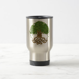 Árvore da caneca de viagem da vida
