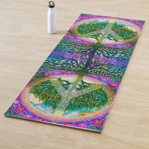 Árvore da esteira da ioga de Namaste do símbolo