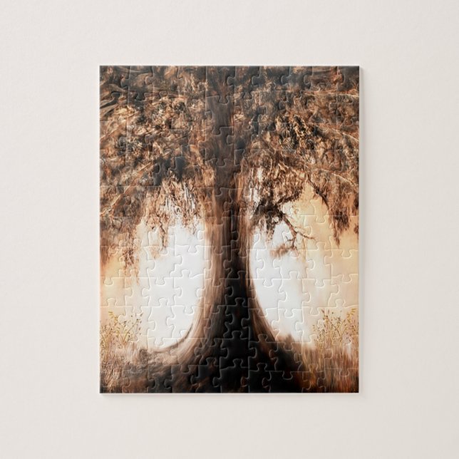 Árvore da vida na Quebra-cabeça do nascer do sol (Vertical)