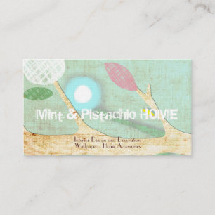 Árvore de Cartão de visita de arte mint