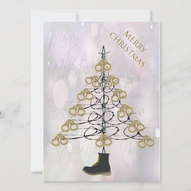 Árvore de Cordas de Natal - Cartões de Cartazes (Frente)