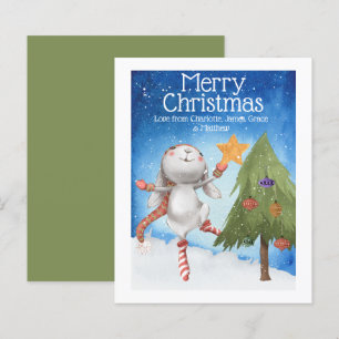 Árvore de decoração de coelhos coelhos de Natal BU