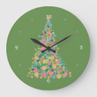 Árvore de Feriados do Relógio de Parede