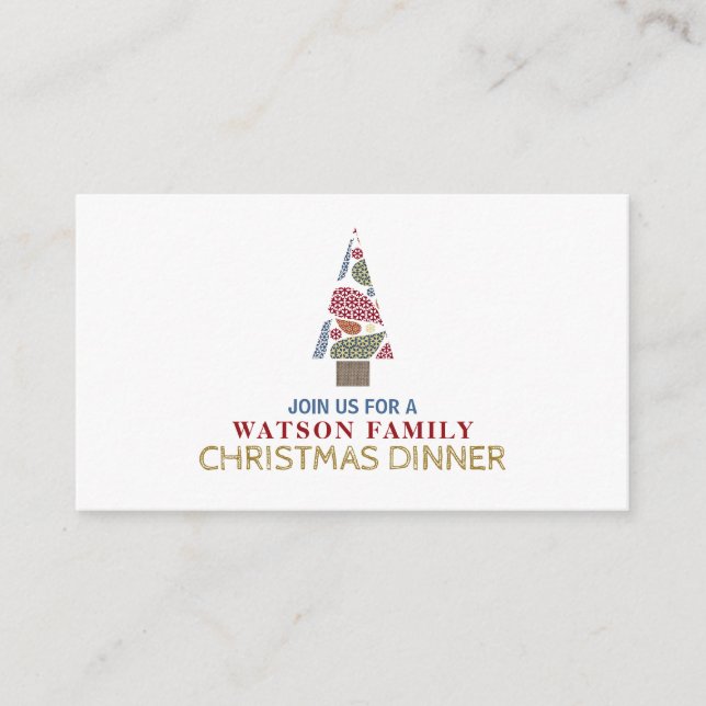 Árvore de flocos de neve, Convite de Bilhete de Fe (Frente)