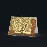 Árvore de Gustavo Klimt do cartão da vida<br><div class="desc">Árvore de Gustavo Klimt do cartão da vida. Uma pintura simbólica da fase dourada de Gustavo Klimt terminada em 1909. Um grande presente para fãs do nouveau da arte,  Gustavo Klimt,  e a pintura simbólica.</div>