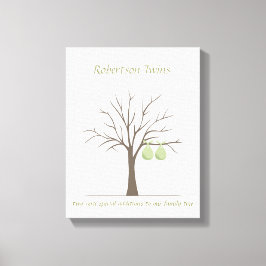 Árvore de impressões digitais do bebê - Gêmeos