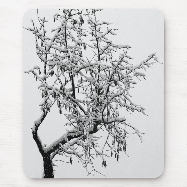 Árvore de inverno Mousepad (Frente)
