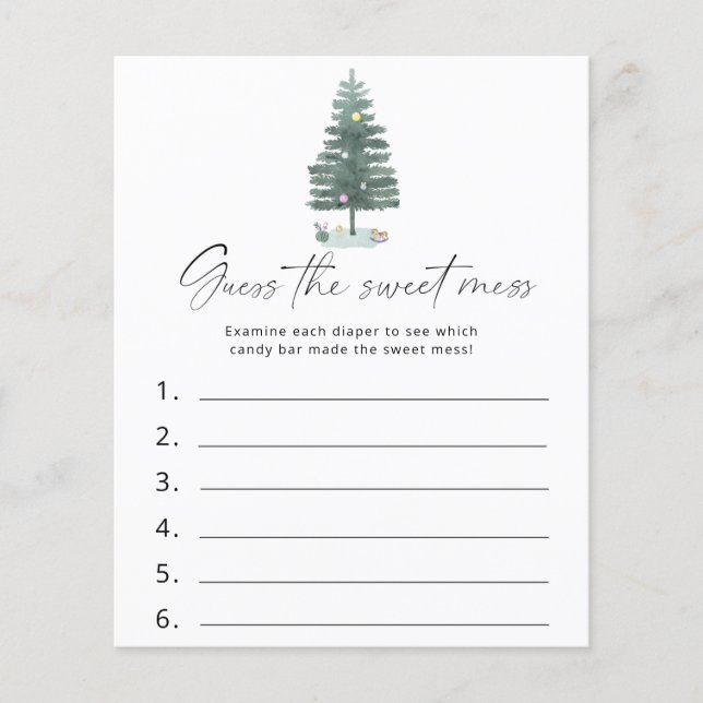 Árvore de Natal - Adivinhem o jogo do Doce Mess (Frente)