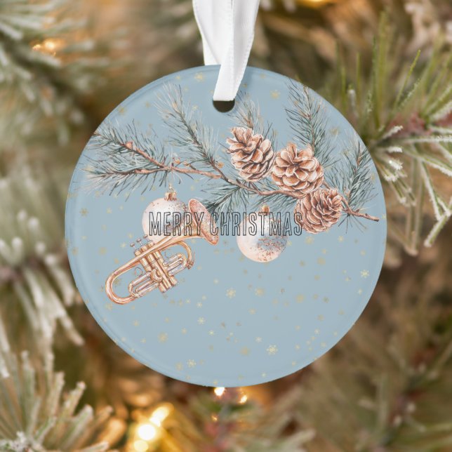 Árvore de Natal Azul Cones de Pinheiro Enfeites Tr (Árvore)