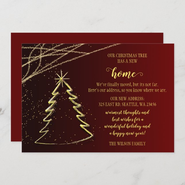 Árvore de Natal bonita que movemos de férias (Frente/Verso)