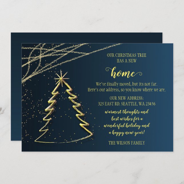 Árvore de Natal bonita que movemos de férias (Frente/Verso)