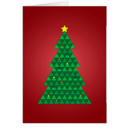 Árvore de Natal Cartão de Natal Geométrico