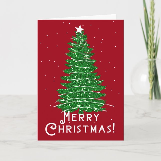 Árvore de Natal Cartões de Natal Feliz (Frente)
