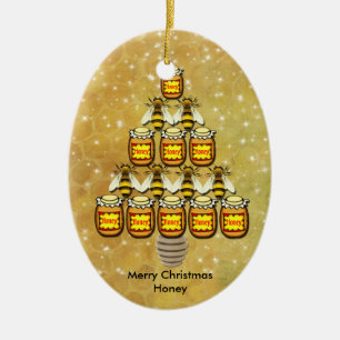Árvore de Natal de Bee & Honey Jars - Ornamento