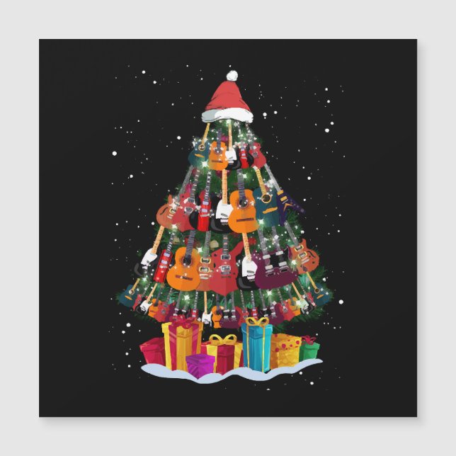 Árvore de Natal de Violão Engraçado (Frente)