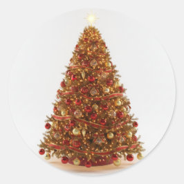 Árvore de Natal Decorada Adesivo Desenhado