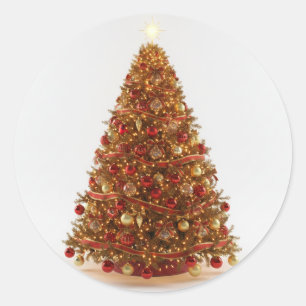 Árvore de Natal Decorada Adesivo Desenhado