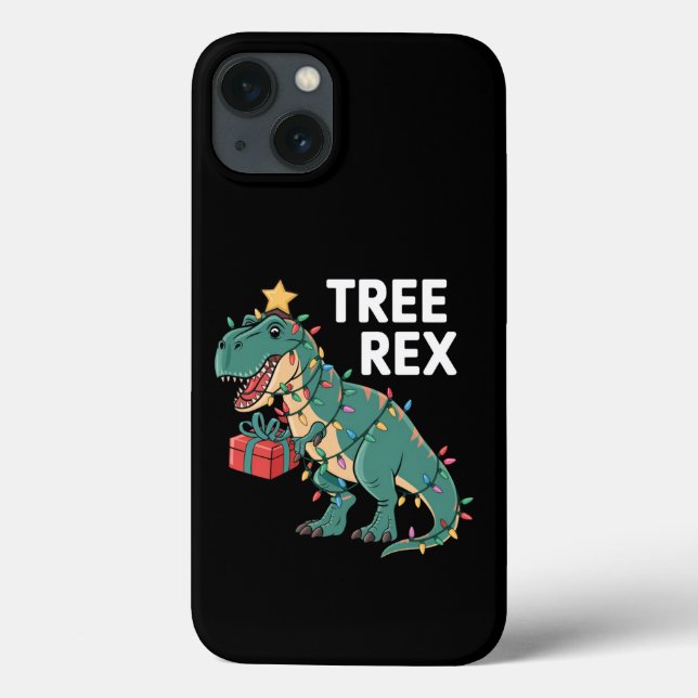Árvore de Natal Dinossauro Rex Pijamas Luzes de Na (Verso)