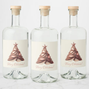 Árvore de Natal Elegante moderna, Rosa Dourada