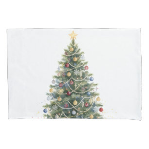 Árvore de Natal em Aquarela Rústica Elegante