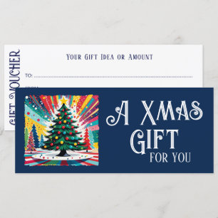 Árvore de Natal em arte abstrata 39 - Voucher Dive
