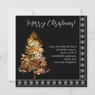 Árvore de Natal feita de flocos de neve em fundo p