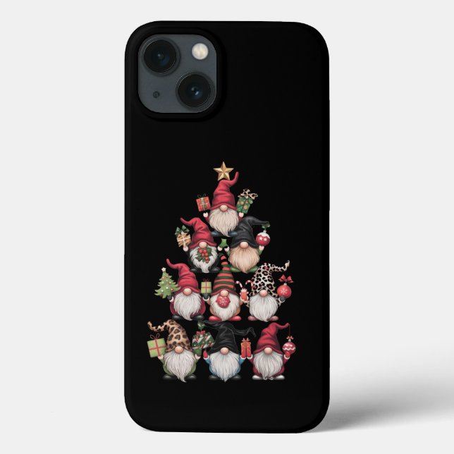Árvore de Natal Gnomos Natal Divertido Férias (Verso)